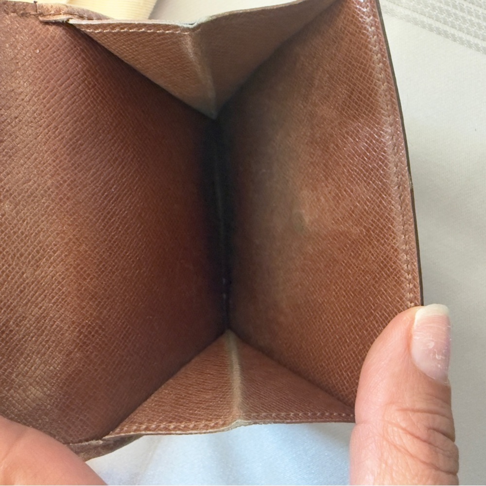 Louis Vuitton Monogram Canvas Compact Card Holder in Brown and Gold - Picture 6 of 12